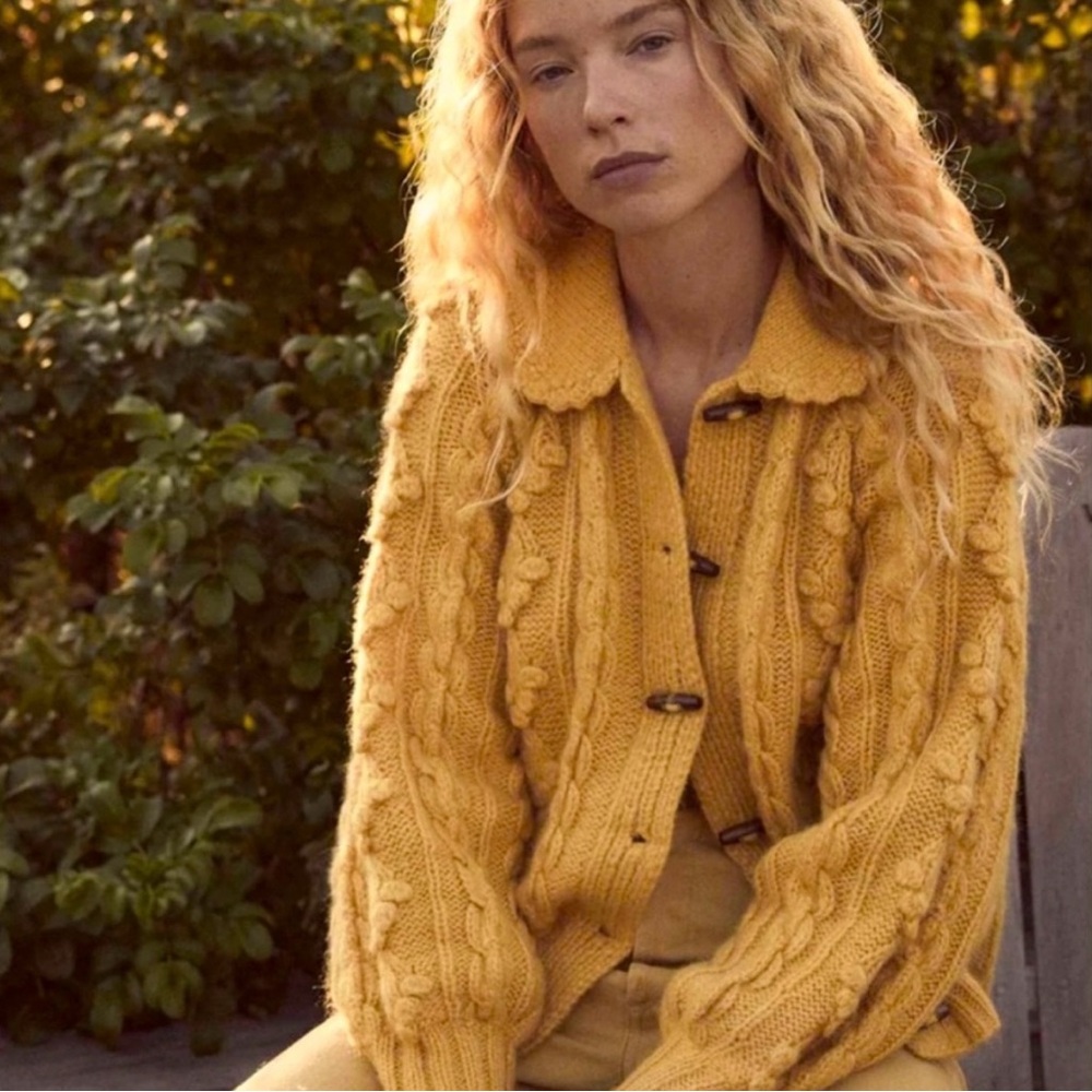 NWT Doen Rive Cardigan in Chamomile, size XS